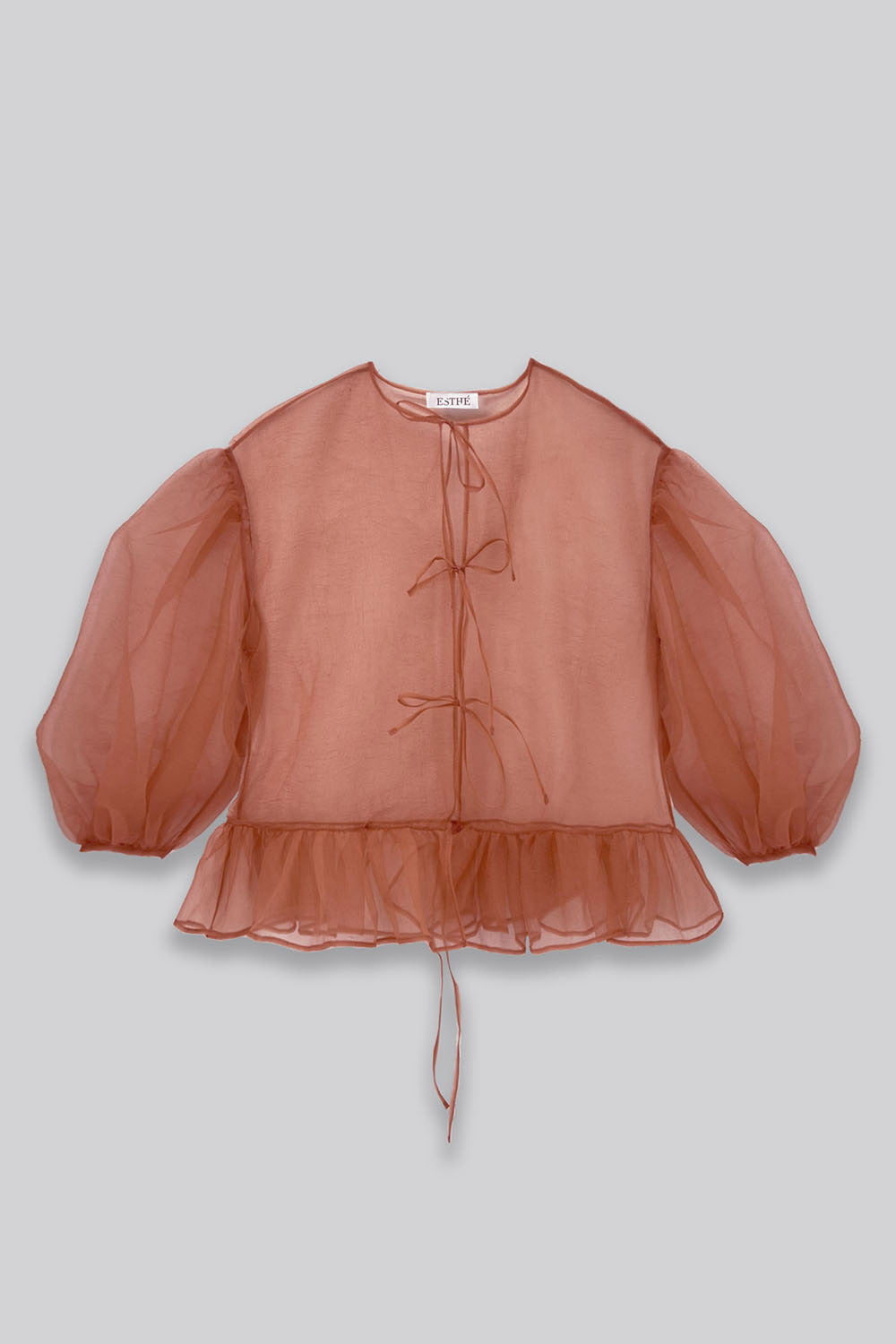 Volume Organza Bow Top & Bralette - Cork - Frontiers Woman
