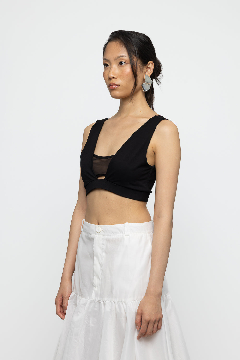Volume Organza Bow Top & Bralette - Cork - Frontiers Woman
