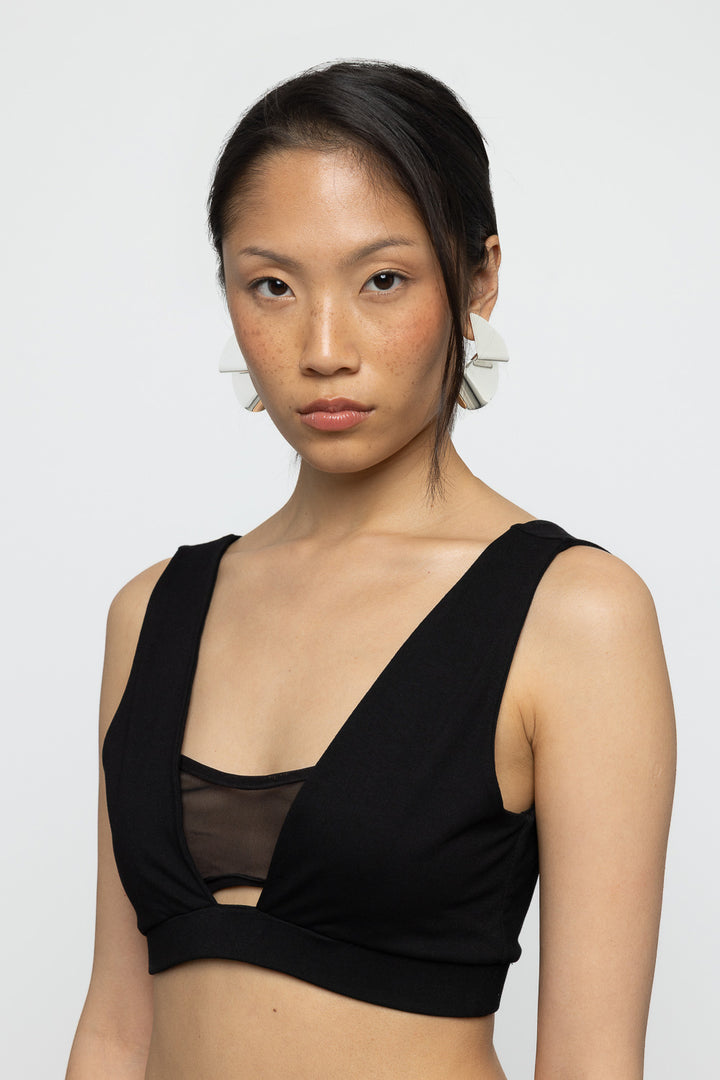 Volume Organza Bow Top & Bralette - Cork - Frontiers Woman