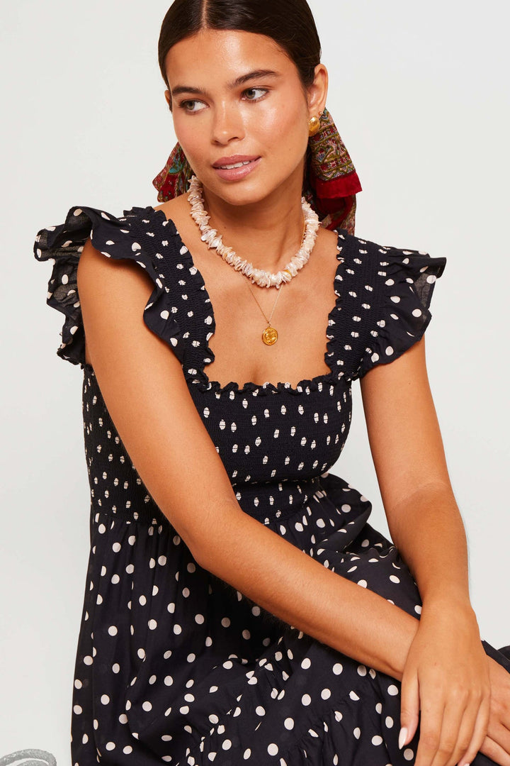Kendall Cotton Midi Dress - Bohemia Spot - Frontiers Woman