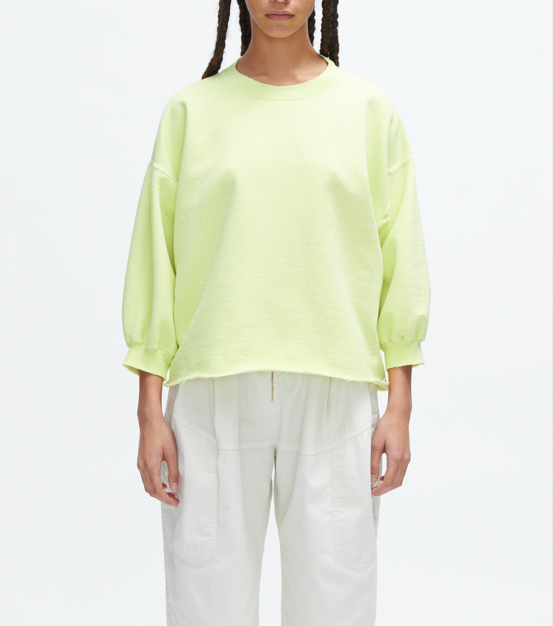 Fond Sweatshirt - Fluo Green
