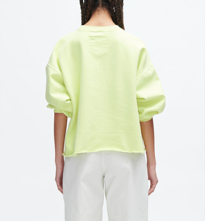 Fond Sweatshirt - Fluo Green