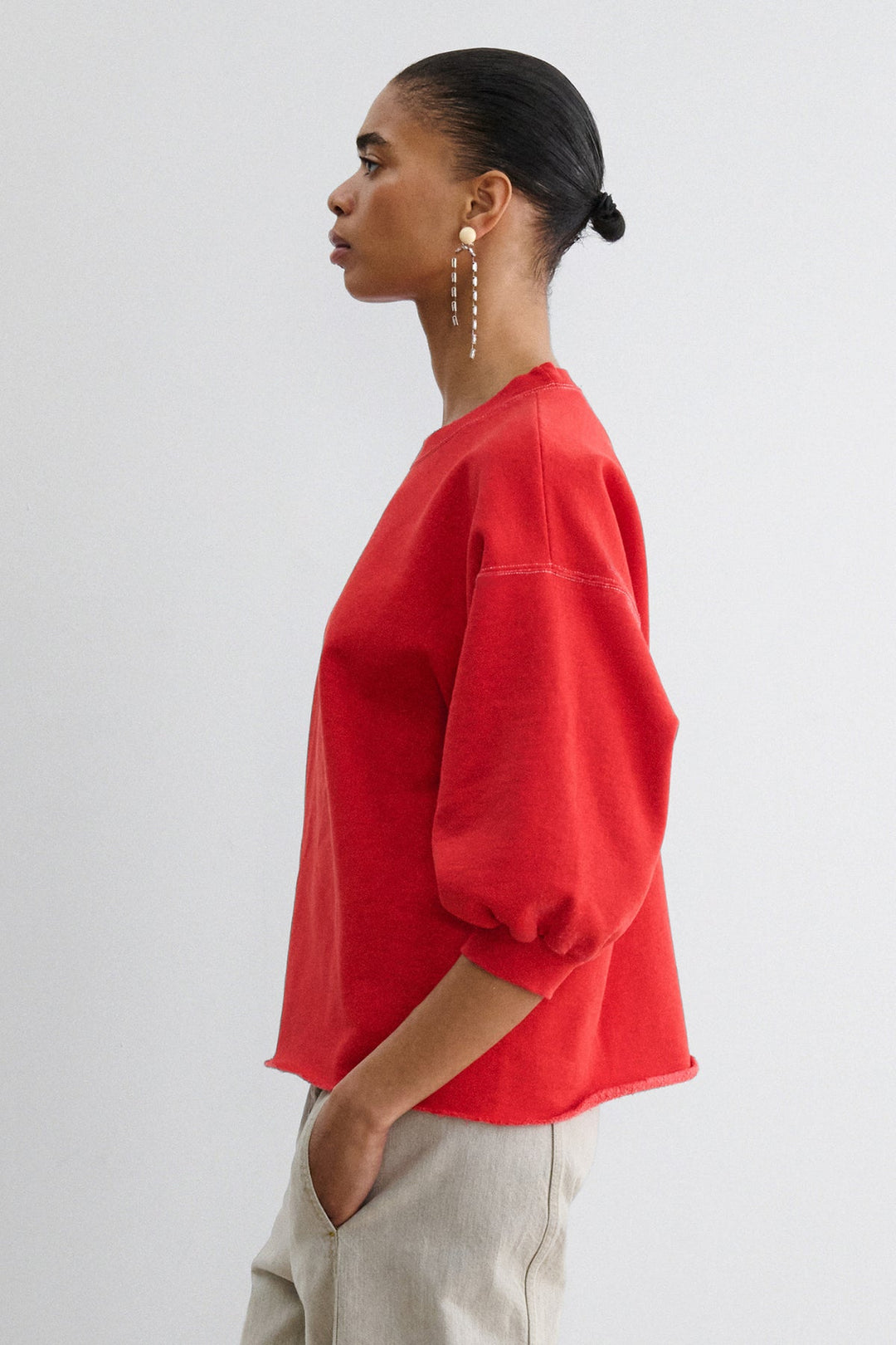 Fond Sweatshirt - Cherry Melange