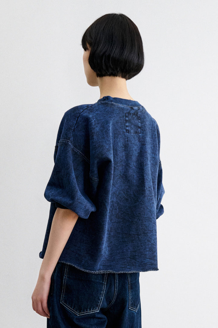 Fond Sweatshirt - Indigo Acid wash