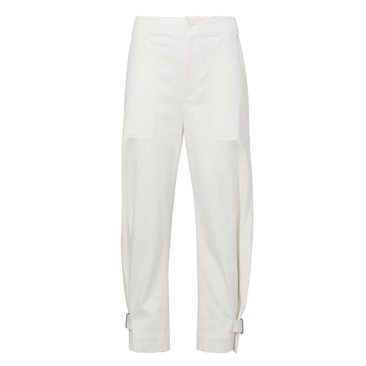 Kay Pant - Alabaster Cotton Twill