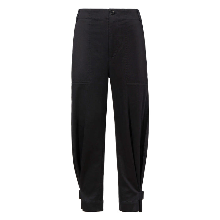 Kay Pant - Black Cotton Twill