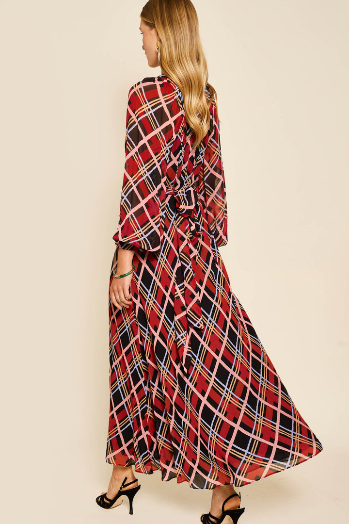 Aero Dress - Painted Red Check