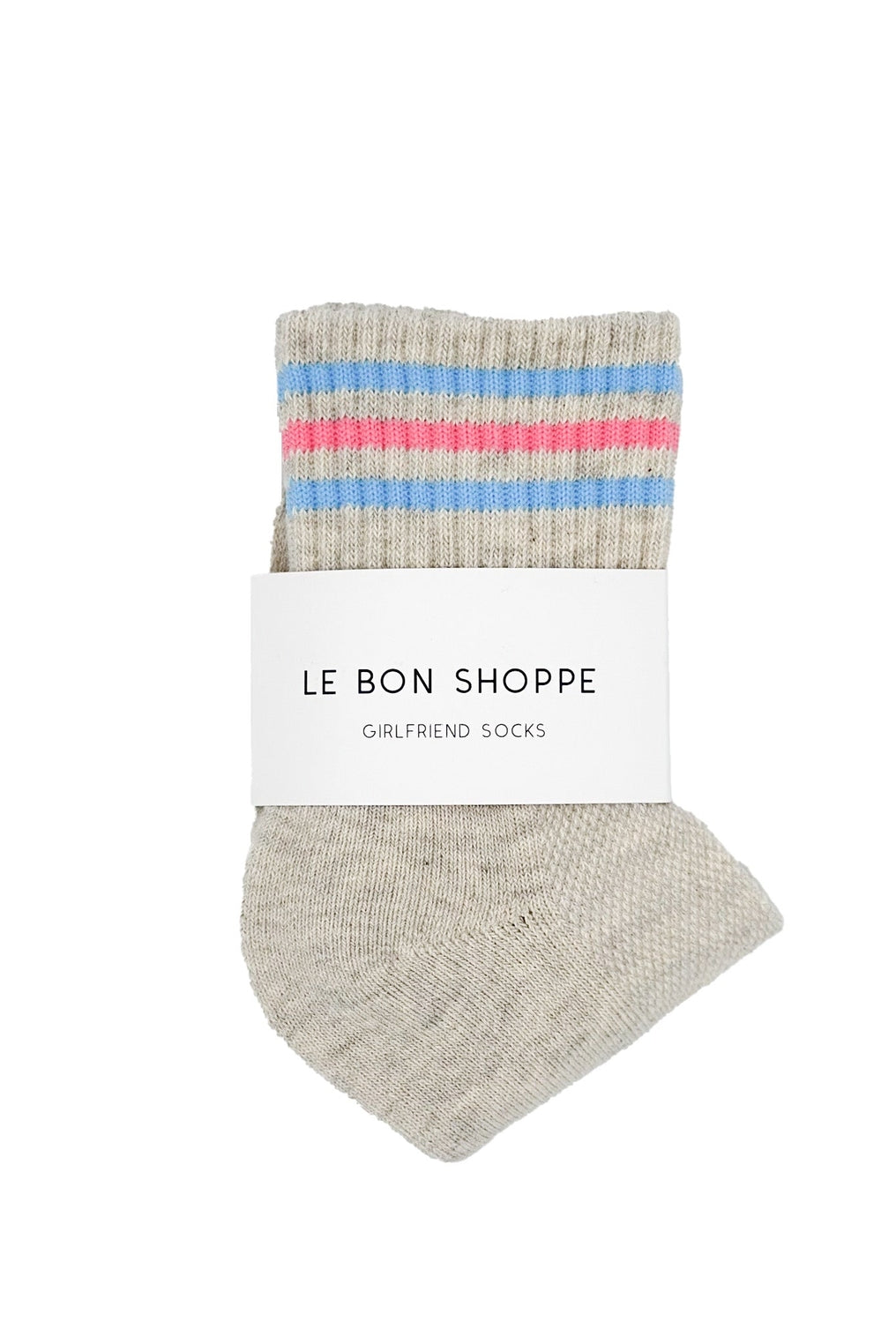 Girlfriend Socks - Bright Grey