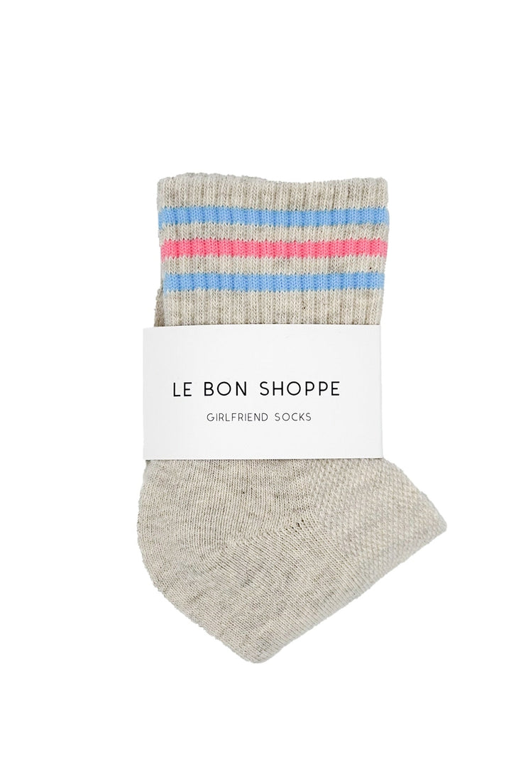Girlfriend Socks - Bright Grey