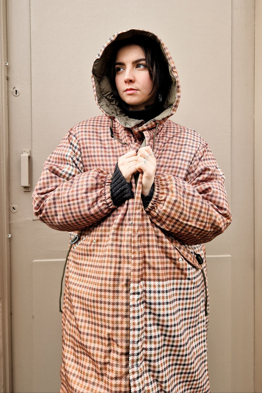 Taion x Universal Works Reversible Parka - Dark Olive Military Line