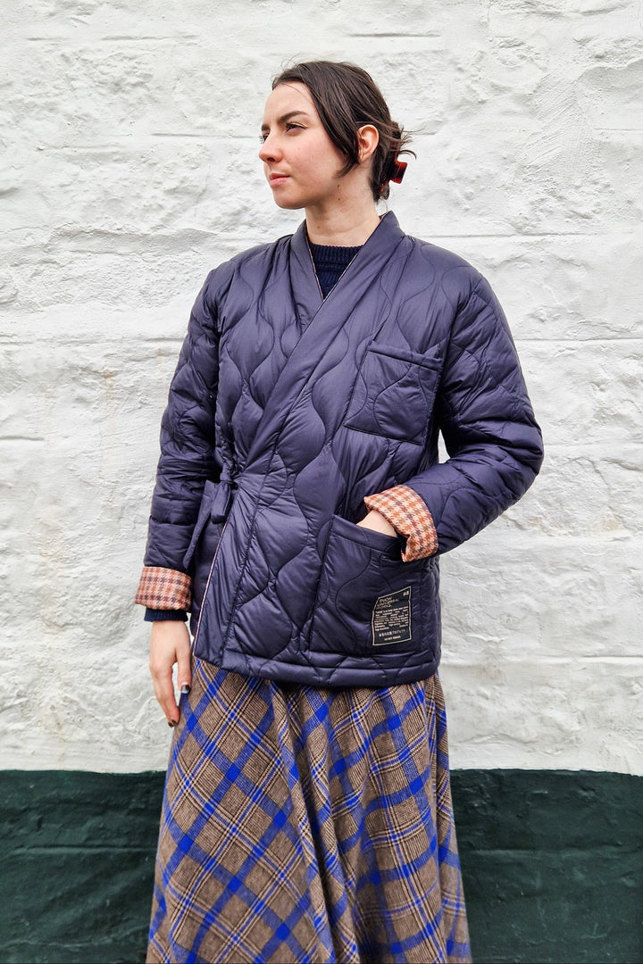 Taion x Universal Works Reversible Kyoto Work Jacket - Dark Navy Military Line