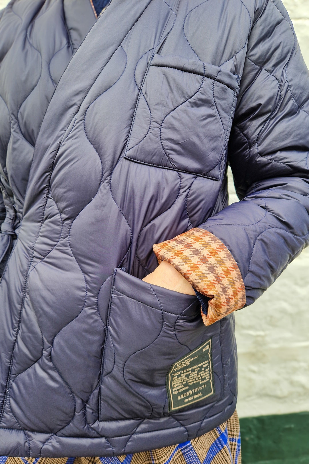 Taion x Universal Works Reversible Kyoto Work Jacket - Dark Navy Military Line