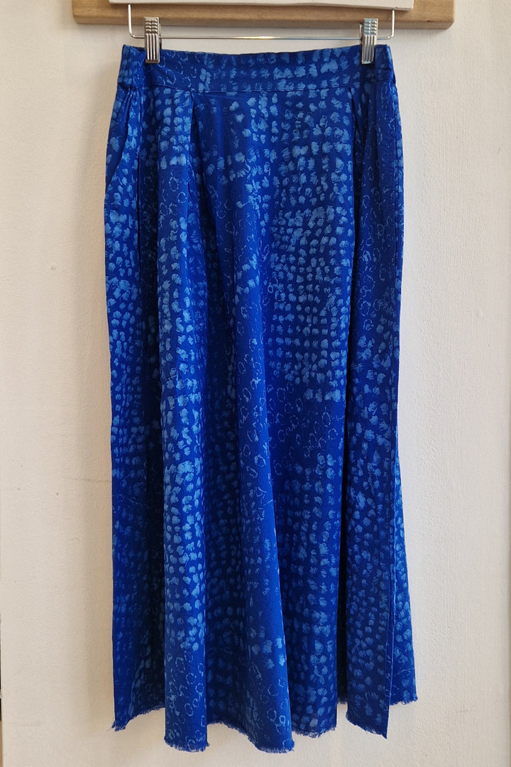 Tonal Blue Dots Skirt- Sea - Frontiers Woman