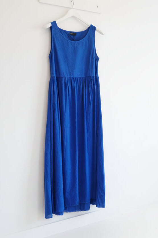Sleeveless Midi Dress - Sea - Frontiers Woman