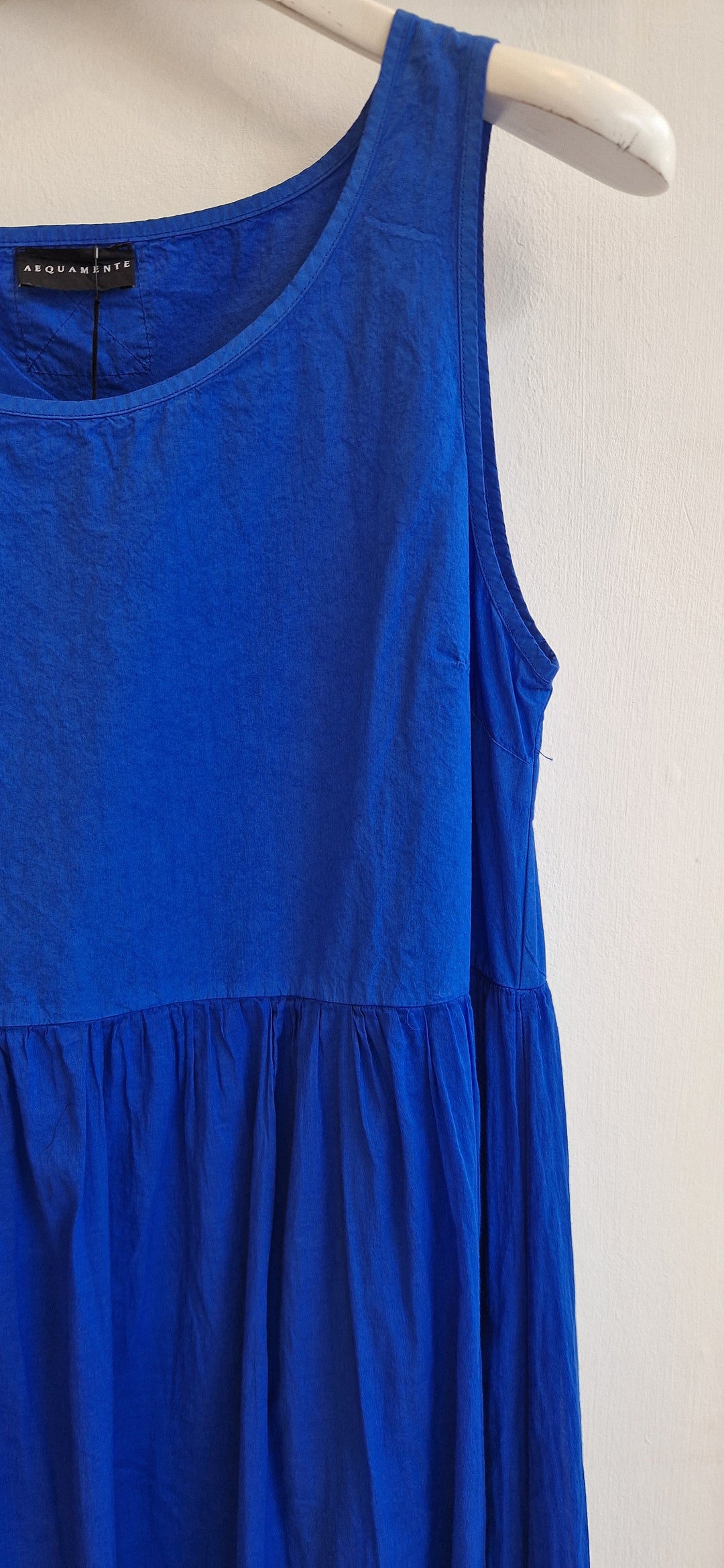 Sleeveless Midi Dress - Sea - Frontiers Woman