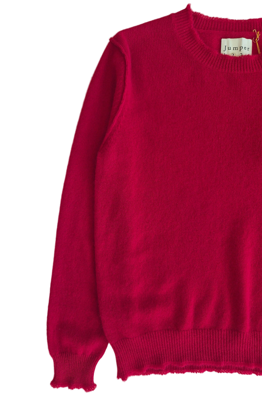 Distressed Crew Cashmere - Red