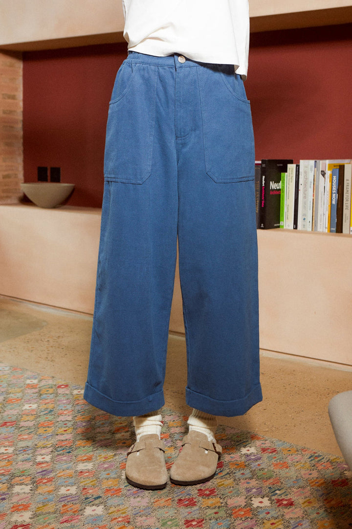 Lars Trouser Canvas - Marine