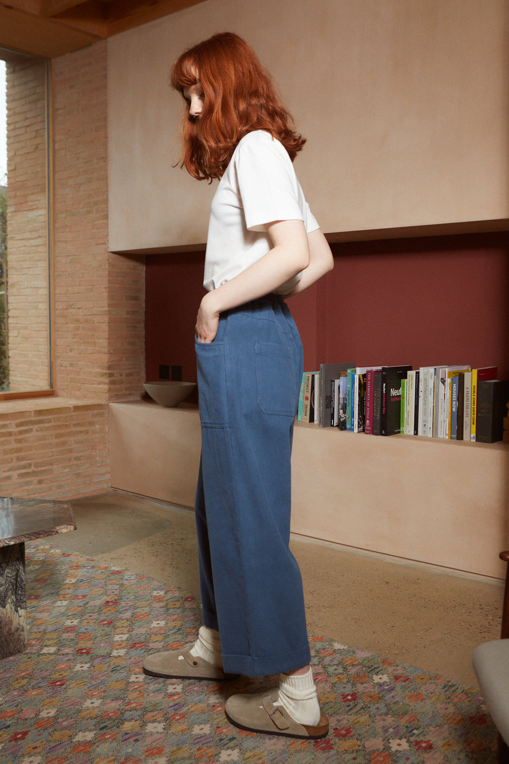 Lars Trouser Canvas - Marine