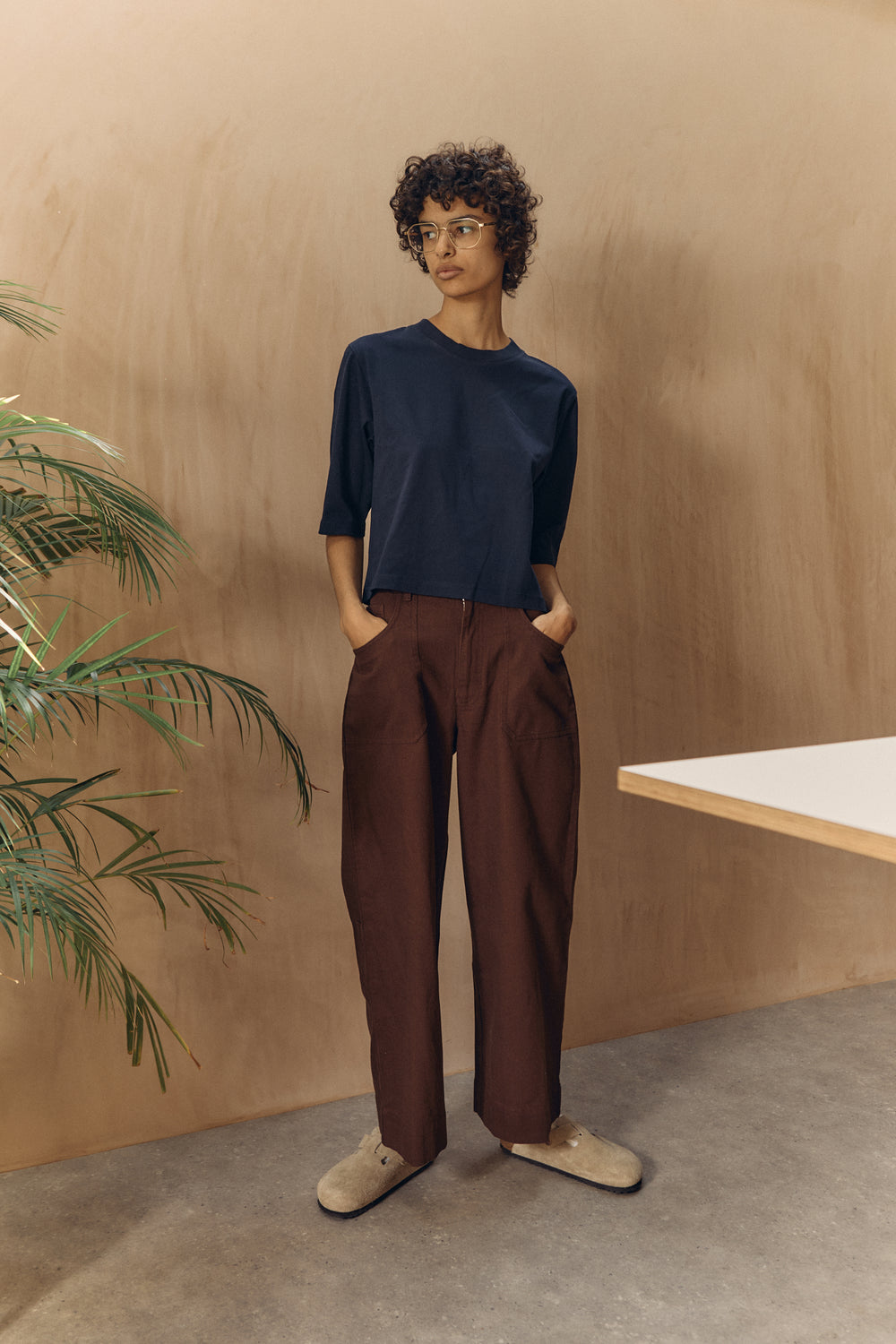 Boxy Tee - Navy