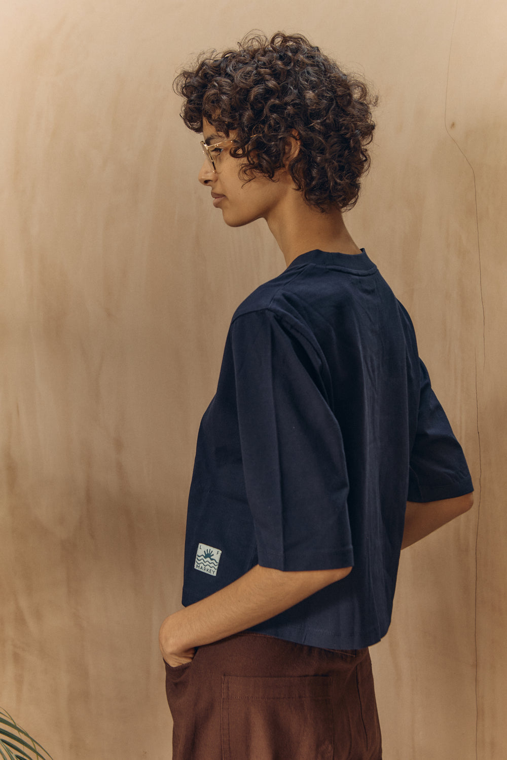 Boxy Tee - Navy