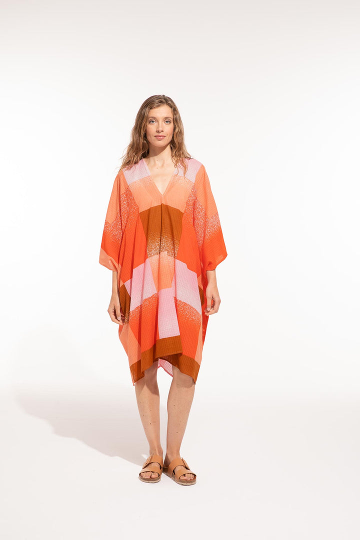 Elia Nuance Dress - Orange - Frontiers Woman
