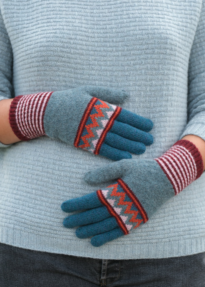 Wave Gloves - Teal/Aqua