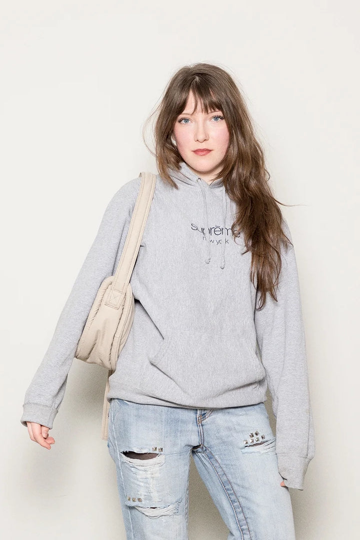 Curve Half Moon Mini Bag - Beige