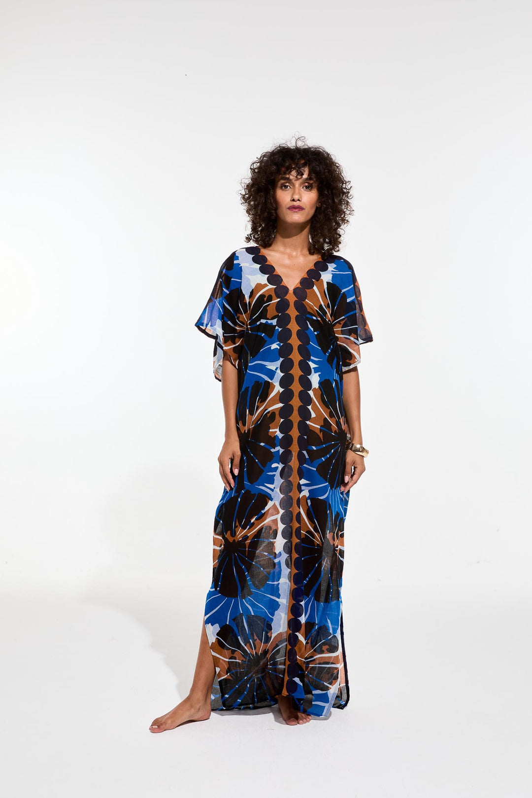 Hydra Pavot Dress - Blue - Frontiers Woman