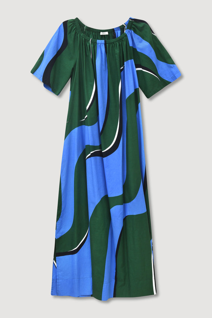 Palao Madone Dress - Teal - Frontiers Woman