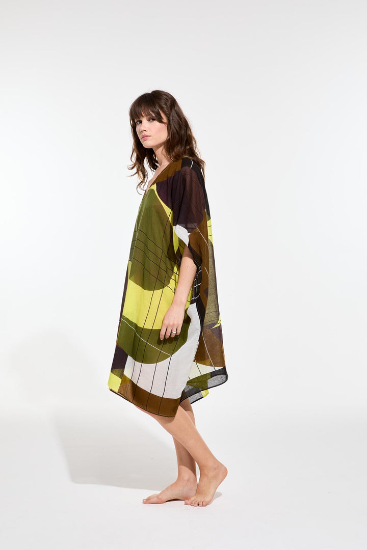 Elia Forma Dress - Lime Khaki - Frontiers Woman