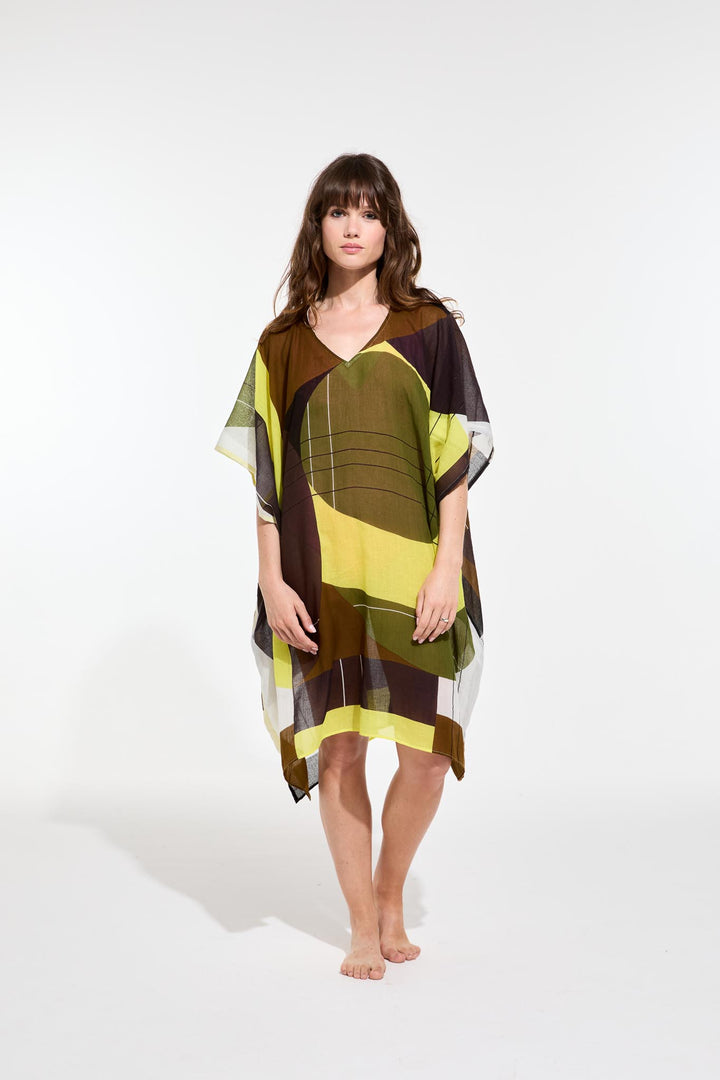 Elia Forma Dress - Lime Khaki - Frontiers Woman