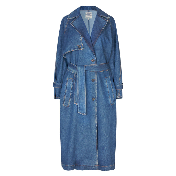 Delilah Coat - Classic Blue Denim