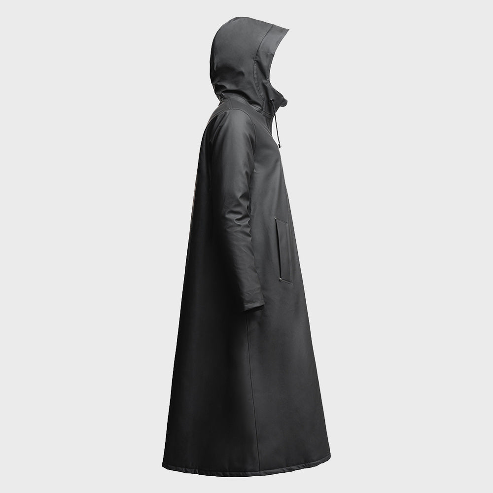 Mosebacke Long Winter Raincoat - Black - Frontiers Woman