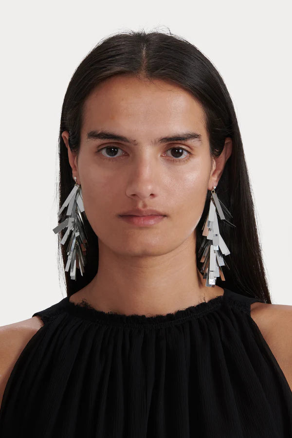 Sheena Short Earrings - Silver