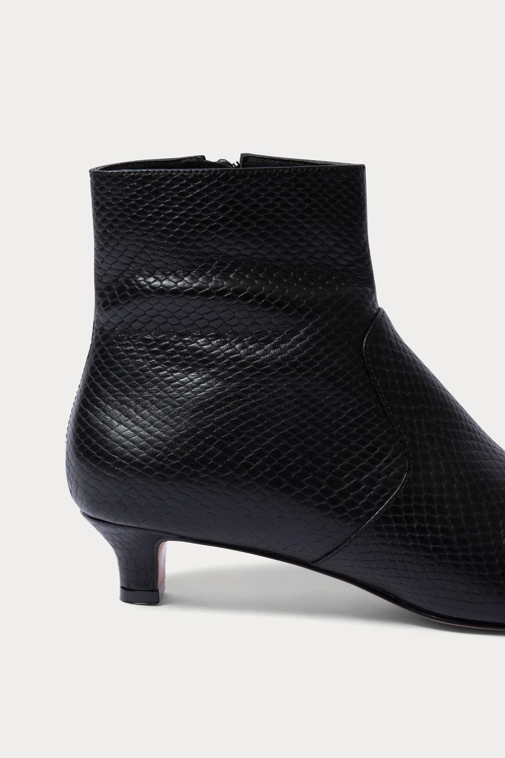 Pimm Bootie - Snake Print Leather