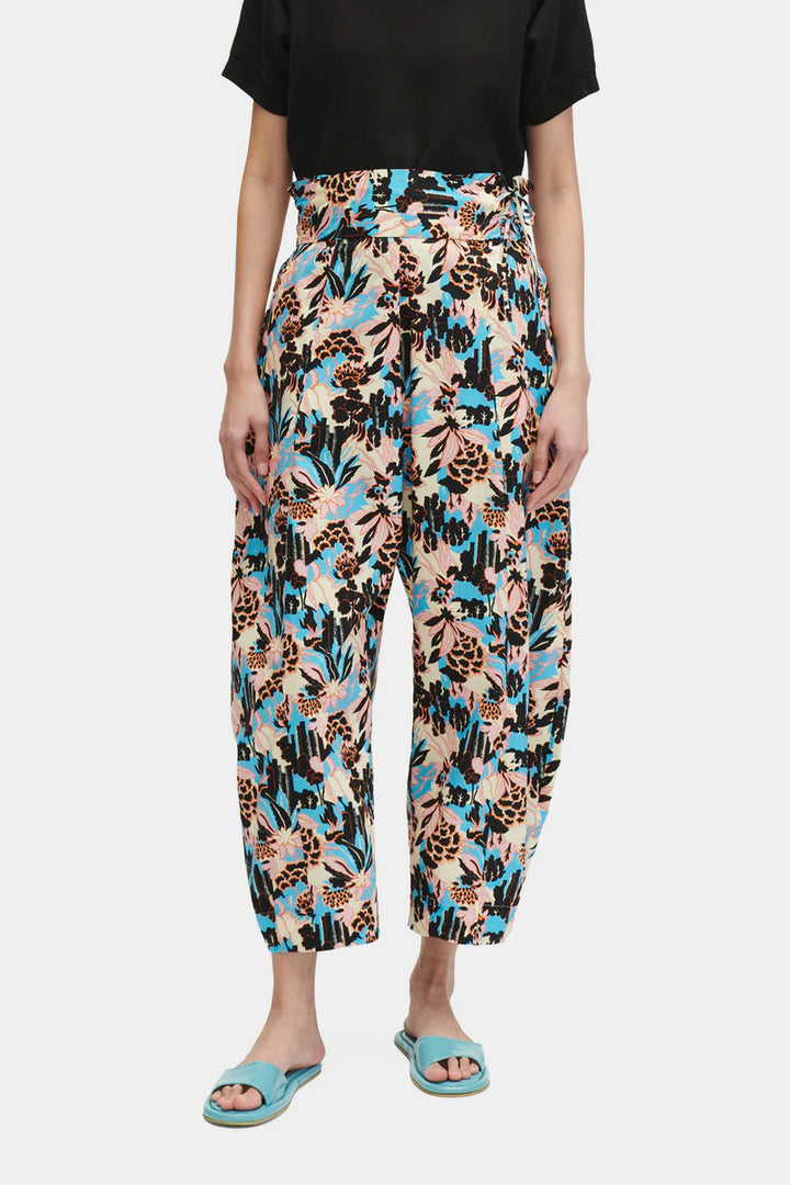 Drena Pant - Blue Forest Print