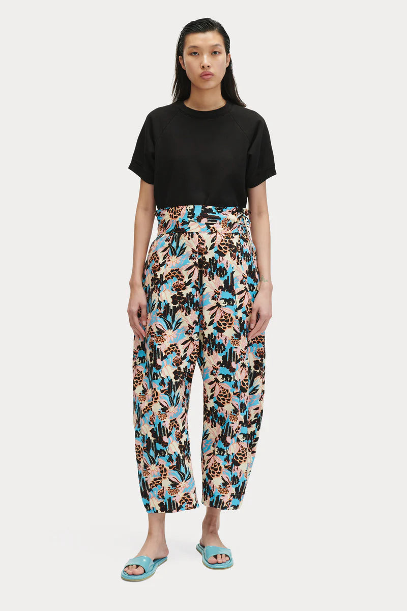 Drena Pant - Blue Forest Print