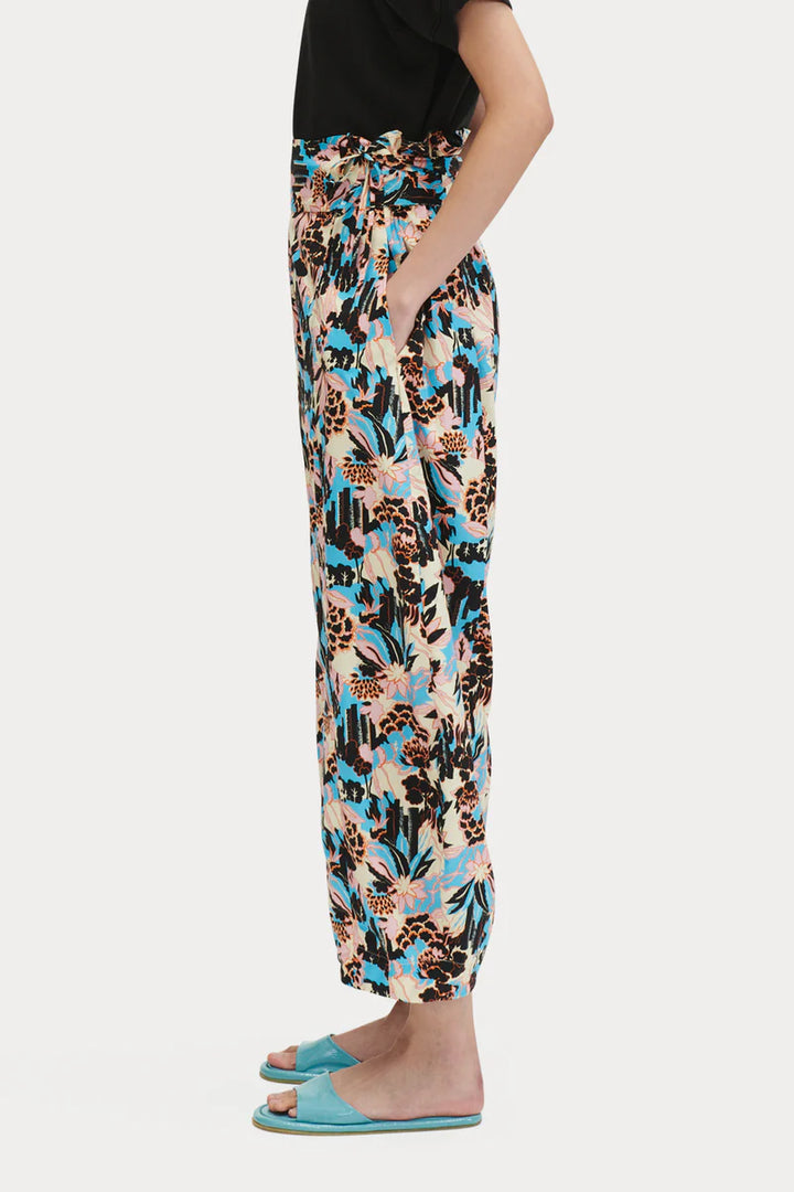 Drena Pant - Blue Forest Print