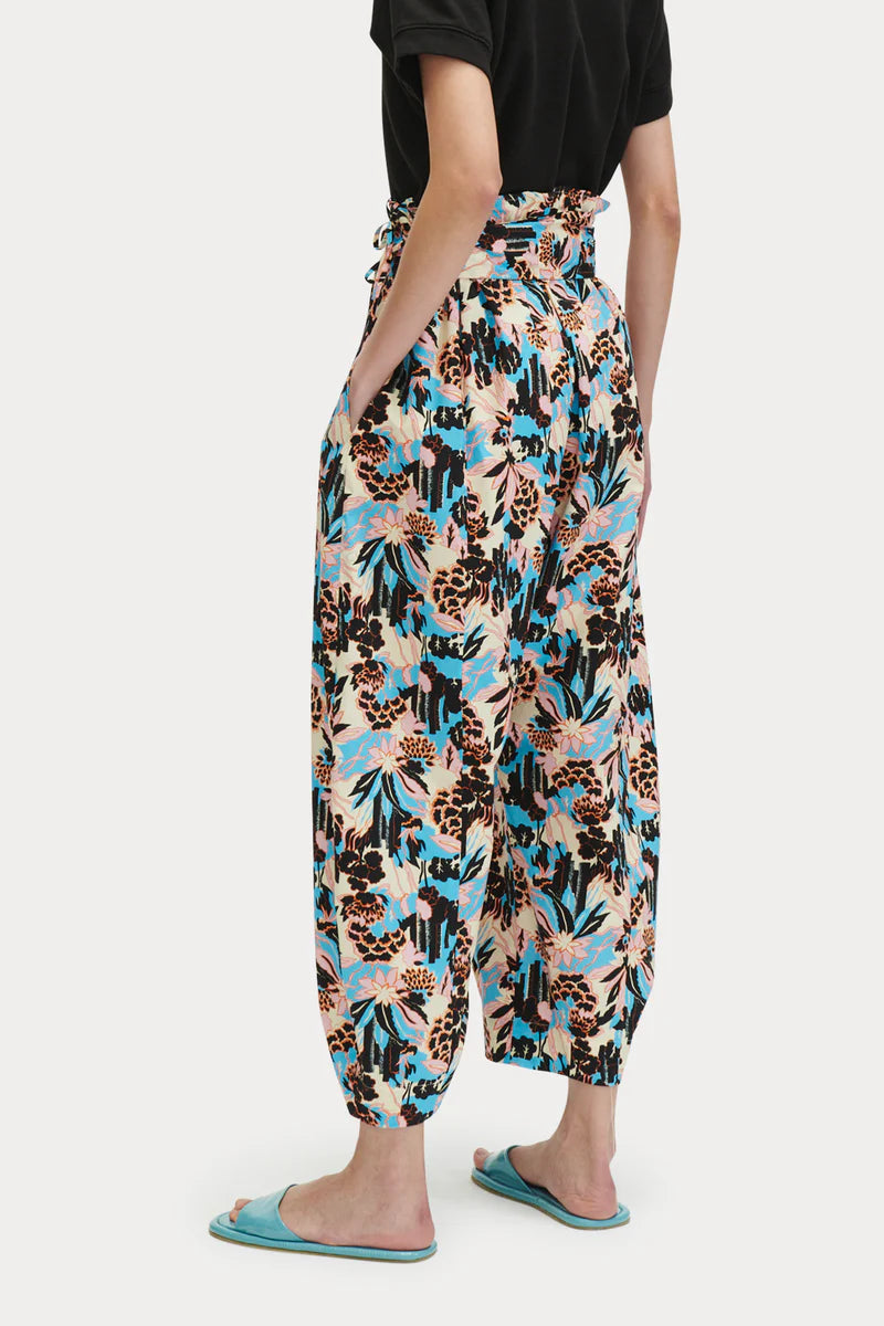 Drena Pant - Blue Forest Print