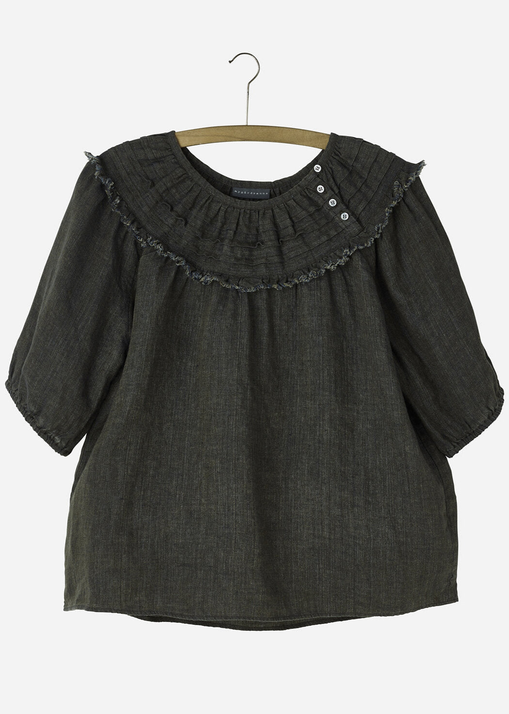 Ruffle Blouse - Green