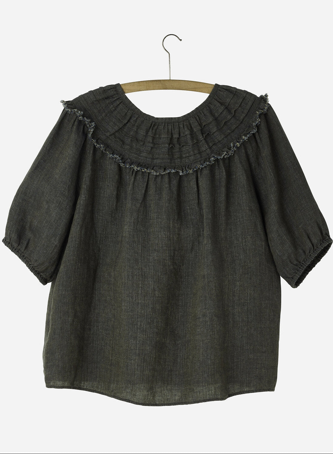 Ruffle Blouse - Green