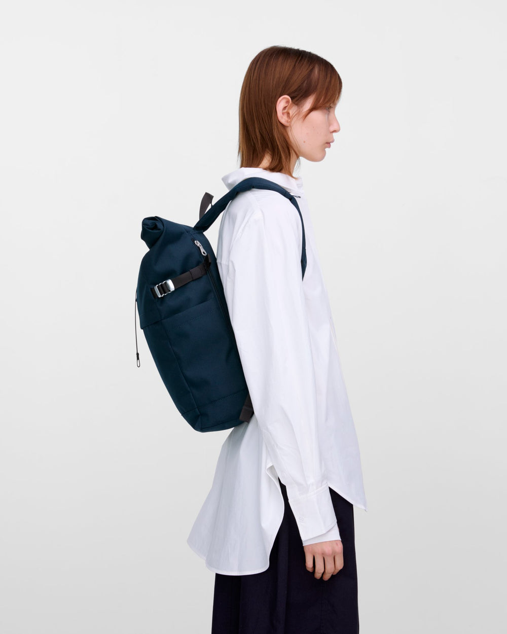 Icon Rolltop Backpack - Navy - Frontiers Woman
