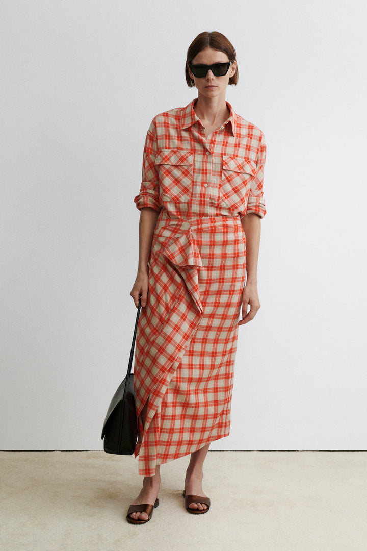 Nesom Skirt - Ponte Flannel