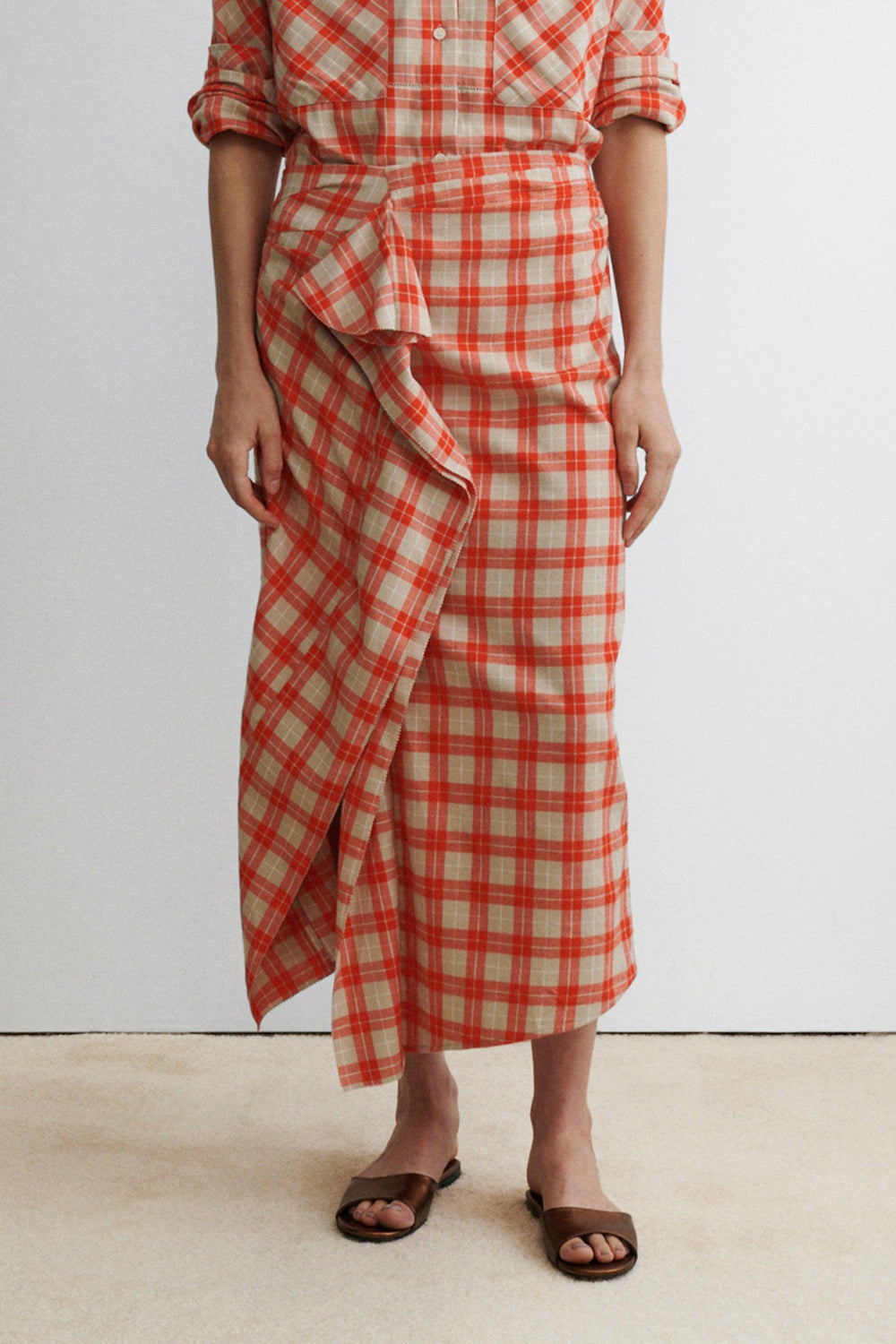 Nesom Skirt - Ponte Flannel