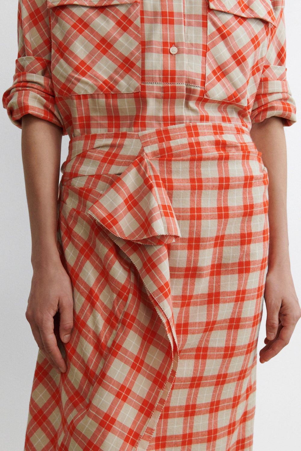 Nesom Skirt - Ponte Flannel