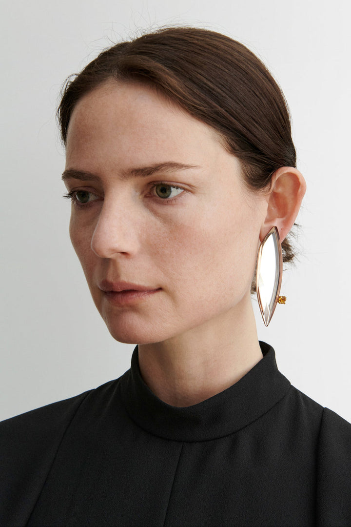 Shale Gem Earring - Smoke