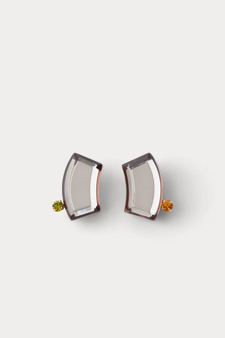 Comma Gem Earring - Dove