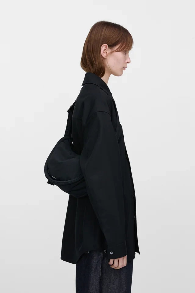 Curve Half Moon Mini Bag - Black