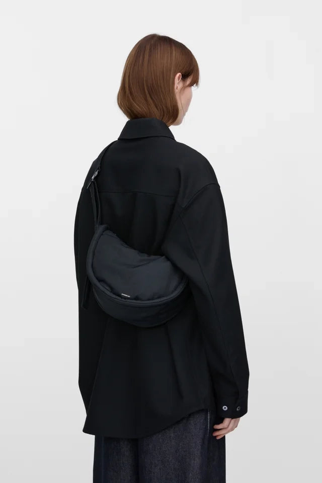 Curve Half Moon Mini Bag - Black