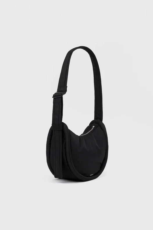 Curve Half Moon Mini Bag - Black